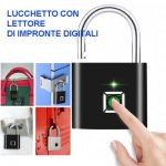 Lucchetto con Lettore impronte Digitali