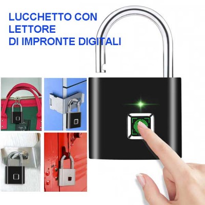 Lucchetto con Lettore impronte Digitali
