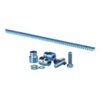 CREMAGLIERA CON PERNI C.40 ZINCATA 30X12 AL MT