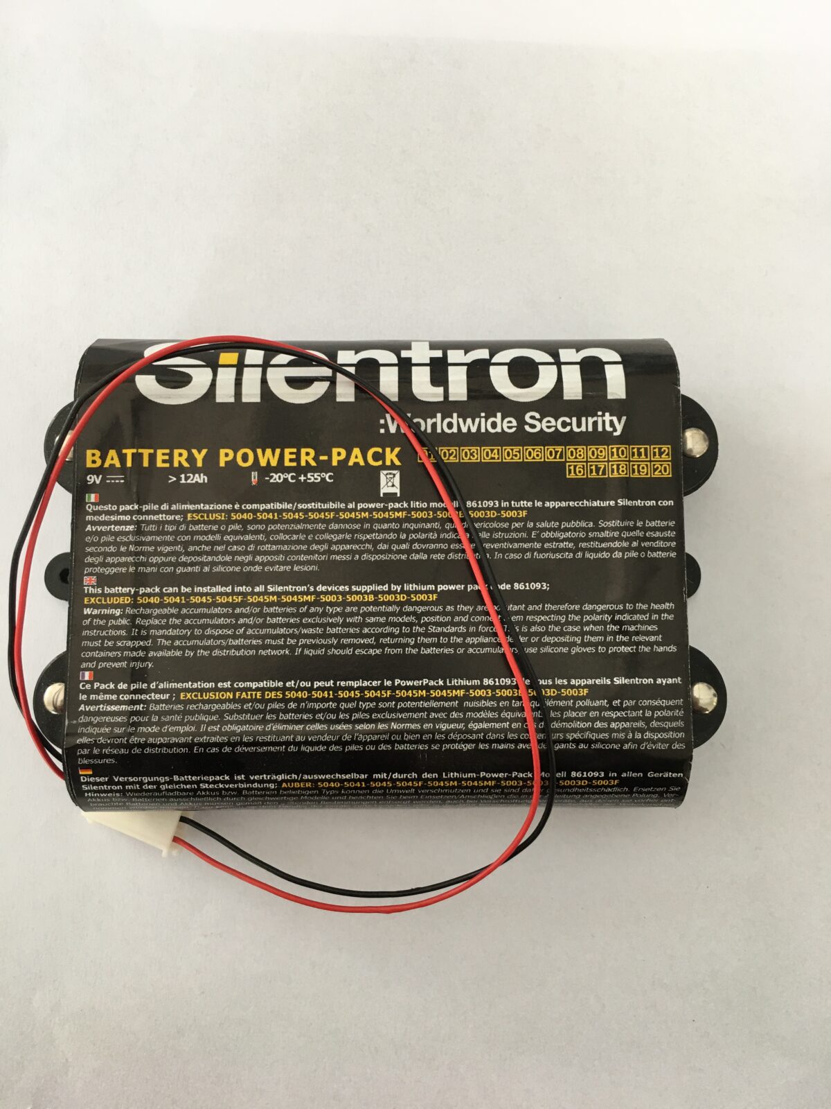 Batteria per sirena esterna Radio 9 Volt-12Ah - immagine 1