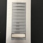 HET/301 GH Posto esterno 1 pulsante per telec.esterna,gr chiaro