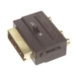 Adattatore Scart M/ 3x RCA F - Switch IN-OUT