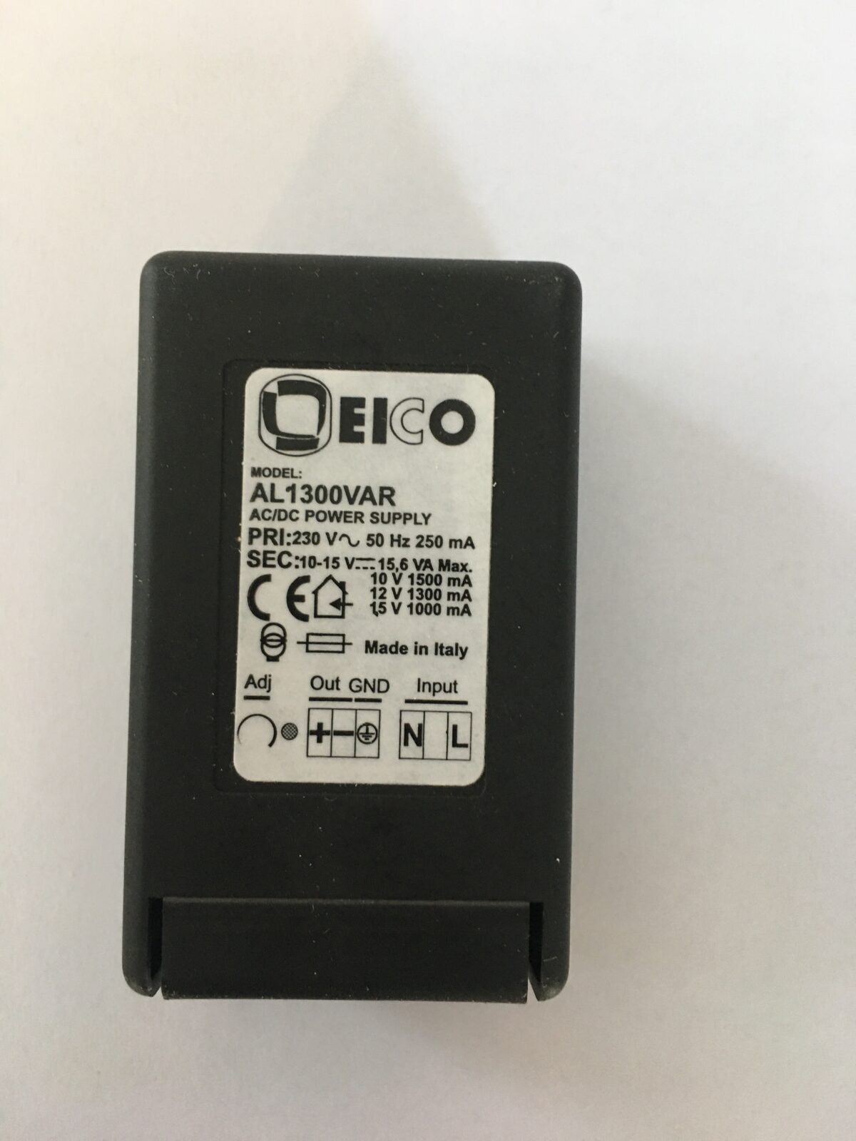 Alimentatore stabilizzato Eico 230 Vca/10-15Vcc, 1300mA - immagine 1