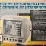 Sist. di videosorveglianza B/N audio+video con 1 monitor 5,5'' e 1 telec.PIR