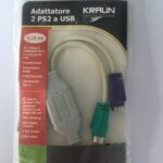 Adattatore da 2 PS2 a USB 0,15mt Kraun