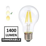 Lampada filamento led-luca  E27-dimmer, bianco neutro
