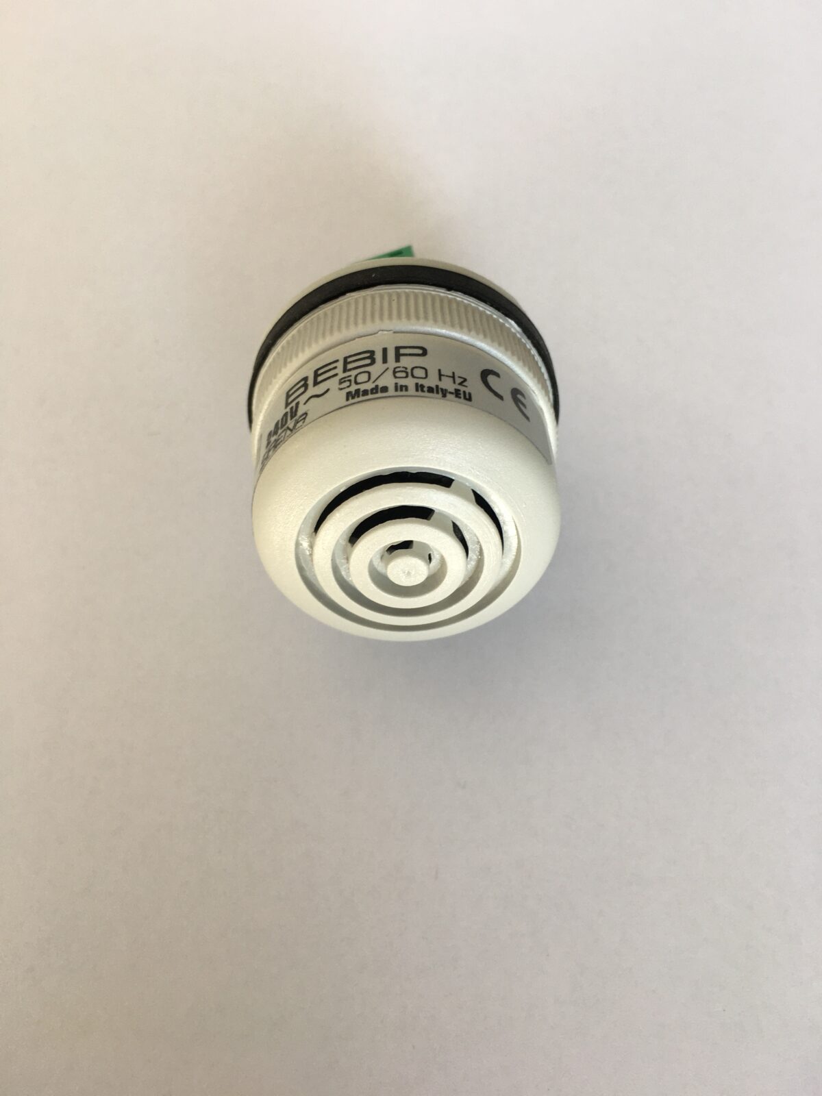 Cicalino Sirena bianco,montaggio a parete,  Ø 40mm, 240V c.a. - immagine 1