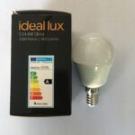 Lampadina LED Ideal Lux E14 4W Sfera 3000 Kelvin/360 Lumen,bianco