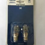 Lampada a incandescenza tubolare 3C E14 230V Lumen 50 confezione 2 pezzi