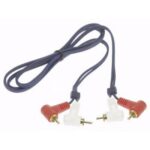 Cavo Audio 2 RCA Maschio 90°-2 RCA Maschio 90°,  1,2mt