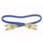 Cavo coassiale 2 x RCA M/2 x RCA M 5mt connettori dorati