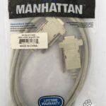 Cavo Pc/Pc Null Modem DB9F-DB9F, beige, 1,8 mt Manhattan