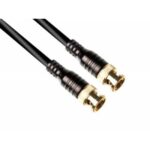 Cavo video BNC Maschio/Maschio-75 ohm- 1 metro con connettore dorato