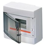 Centralino da parete 8 moduli porta trasparente IP40 Gewiss GW40043