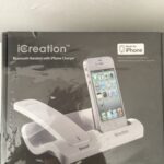 Base di ricarica iCreation mod.i-500 per iPhone 4S/4/3GS/3G nera