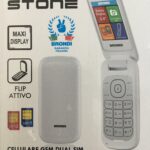 Cellulare Stone Brondi con apertura a conchiglia,dual sim,Bianco