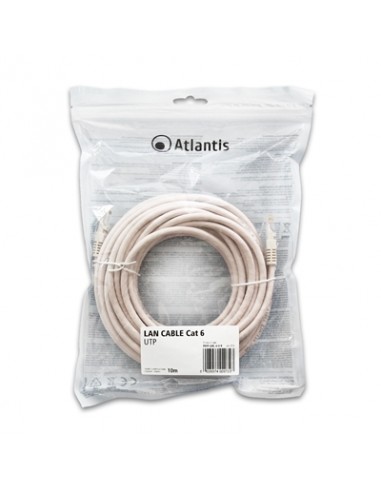 P019LAN6UX Cavo rete Cat.6 UTP(cavo patch) Atlantis 10 mt Rame - immagine 1