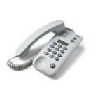 Telefono fisso bistandard SMALL grigio chiaro da tavolo e parete