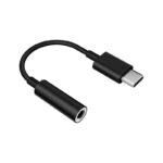 Adattatore Samsung nero  da USB Type C a jack da 3,5mm, adattatore per cuffie audio USB C