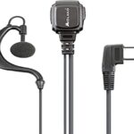 Microfono con connettore ad L,selettore VOX/PTT e cavo spiralato con presa 2 PIN Midland