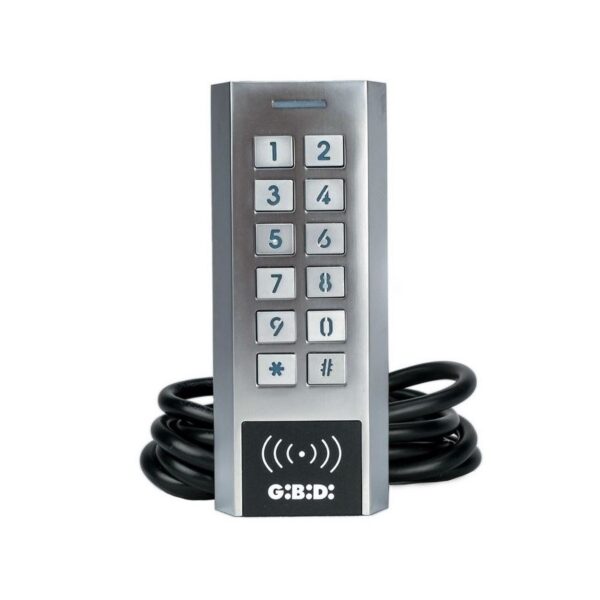 TASTIERA  A CODICE CON LETTORE DI SCHEDE ,ANTIVANDALO INOX IP66 DCD300