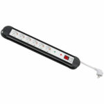 Presa multipla universale 6 prese Schuko (angolate di 45°) con protezione da sovratensione