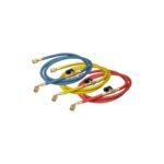 Serie 3 tubi flessibili MM 1500, 45° con depressore, Blu Rosso Giallo
