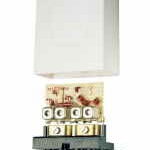 Fracarro Mixer Amplificatore ES1/RVU da palo telealimentato, VHF UHF, 4-12, 12VDC