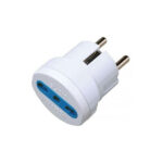 Adattatore Schuko con presa 10/16A
